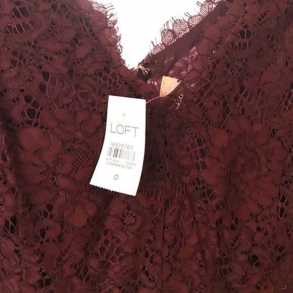 Burgundy lace cocktail dress BNWT - Picture 3 of 5
